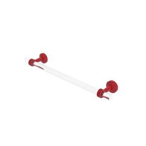 Red Allied Brass Pacific Beach Collection 22 Inch Towel Bar